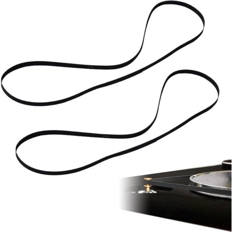 Correa de transmisión para tocadiscos (2 piezas), correa de fonógrafo de 270 mm, correa de repuesto para tocadiscos