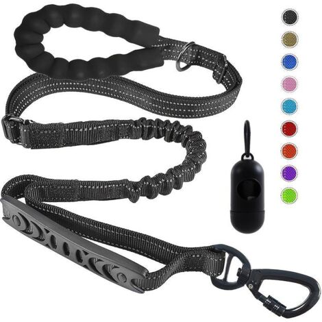 Correa elástica antichoque para perros: correa de entrenamiento resistente y antitirones, adecuada para perros grandes que pesen hasta 110 libras (aproximadamente 49,9 kg), 6 pies (aproximadamente 1,8
