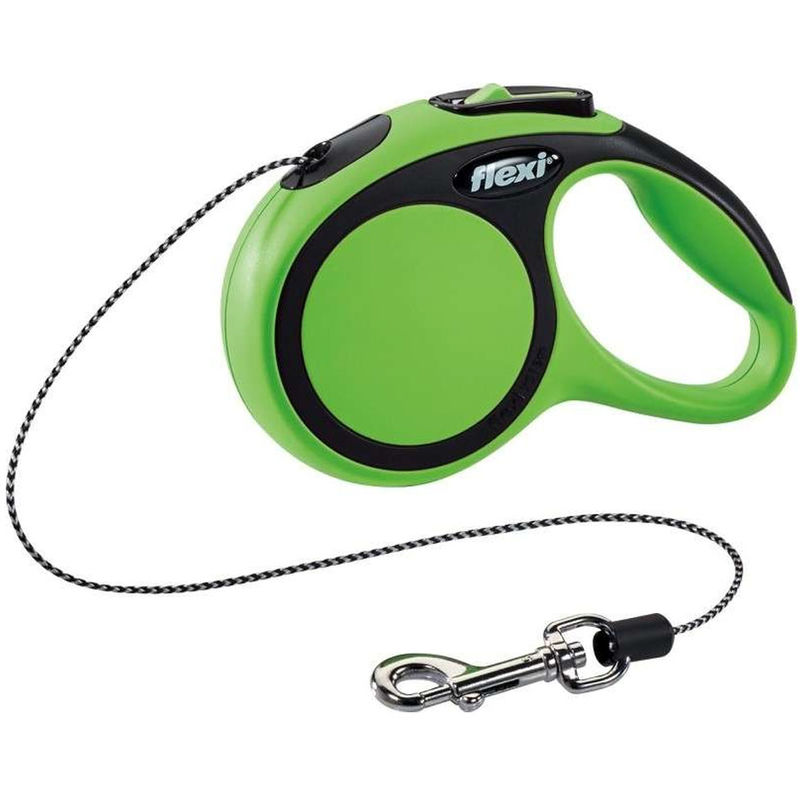 

Correa extensible Flexi New Comfort de cordon S en color verde | Correa de perro hasta 12 kg | Correa de 5 metros