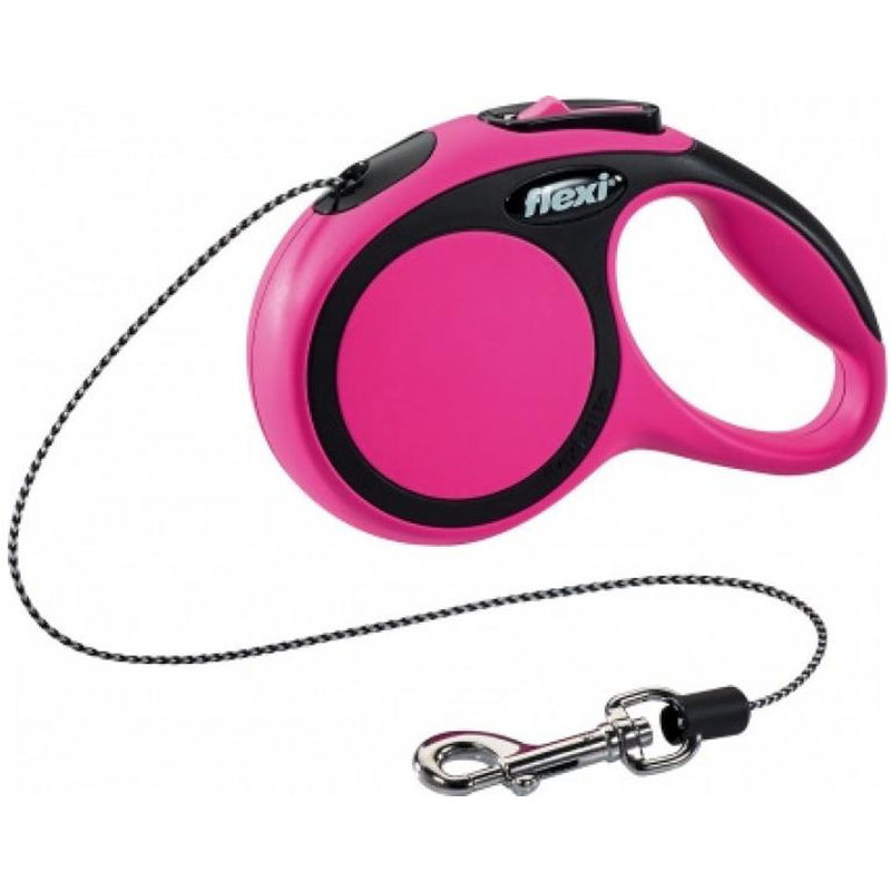 

Correa extensible Flexi New Comfort de cordon XS en color rosa | Correa de perro hasta 8 kg | Correa de 3 metros