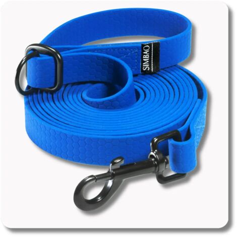 Correa impermeable ajustable AZUL - 7m, 82MM - perro 25-50kg