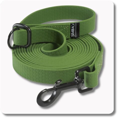 Correa impermeable ajustable KHAKI - 3m, 76MM - perro 10-25kg