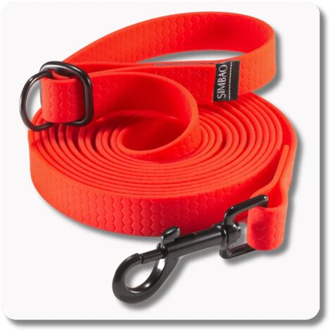 Correa impermeable ajustable ROJA - 7m, 86MM TWISTLOCK - perro 15-80kg