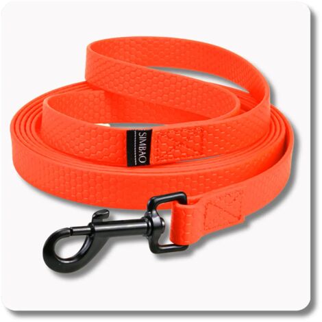 Correa impermeable NARANJA - 1,2 m, 82 mm - perro 25-50 kg