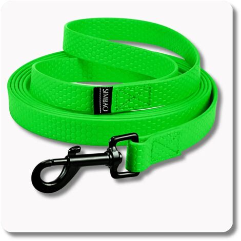 Correa impermeable VERDE - 7m, 76MM - perro 10-25kg
