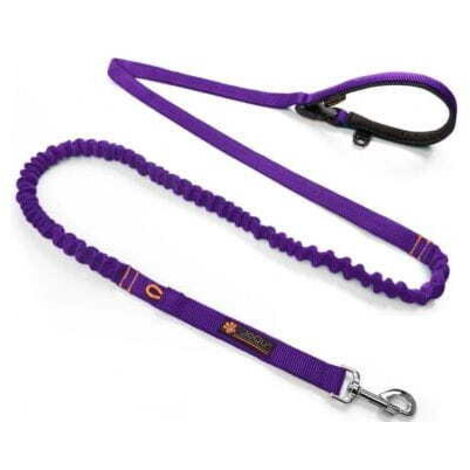 Correa JoQu® para dos corredores con amortiguador, morada