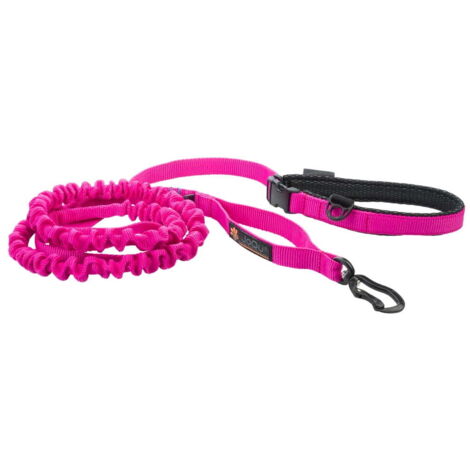 Correa JoQu® Ultra Strong Runners rosa para perros pequeños y medianos con amortiguador