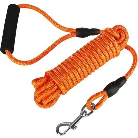 Correa larga para perros, 10 m, correa larga de adiestramiento para perros, ideal para senderismo, acampada, adiestramiento, la playa, adecuada para perros pequeños y medianos.
