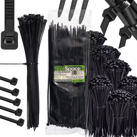 Correa para coche NEGRA 200x2,5 mm