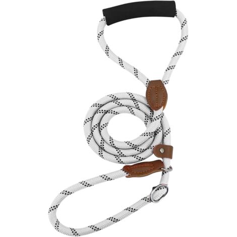CORREA PARA PERRO CON ANILLA GRIS AJUSTABLE 130cm L