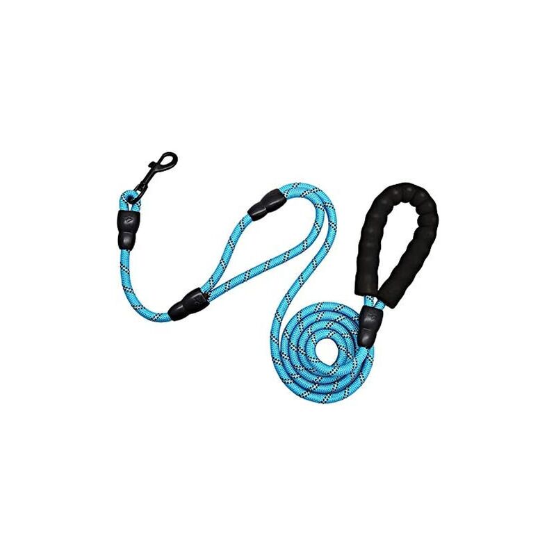 

Correa para perro de 1.8M con mango acolchado suave y correas reflectantes para perros grandes o medianos, adecuada para correr (1.8M azul)