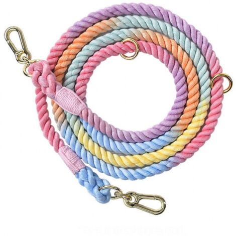 Correa para perro de cuerda de 210cm x 1,2 cm, correa de entrenamiento para perros de algodón, senderismo, Camping