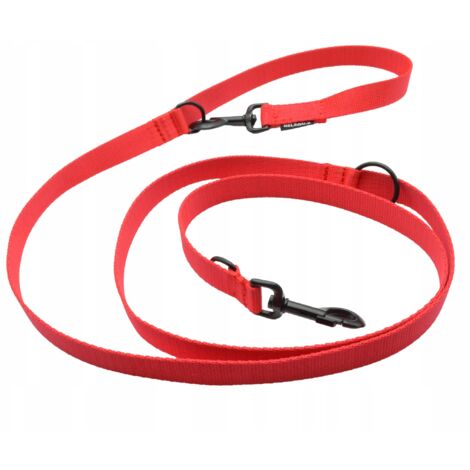 Correa para perro NELSON-X BASIC BLACK 2 M ADAPTADA CON MOSQUETÓN WZM BLACK OK