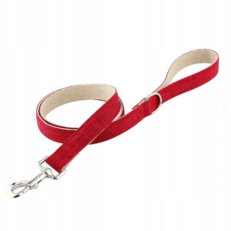 Correa para perro pequeño, roja, HUGGY DOGGY, ligera, S