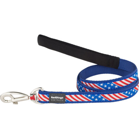 Correa para perro - RED DINGO - Bandera de EE. UU. - 1,2 m - Multicolor - Azul