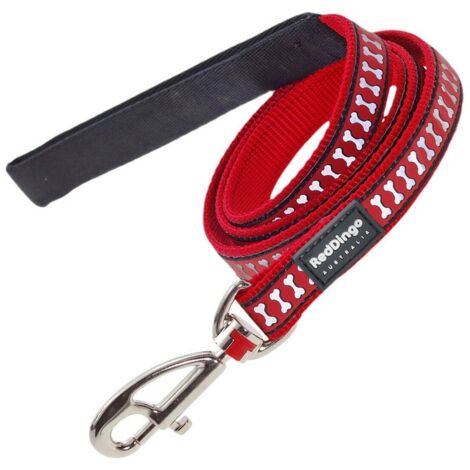 Correa para Perro Red Dingo Reflectante Rojo (1,5 x 120 cm)