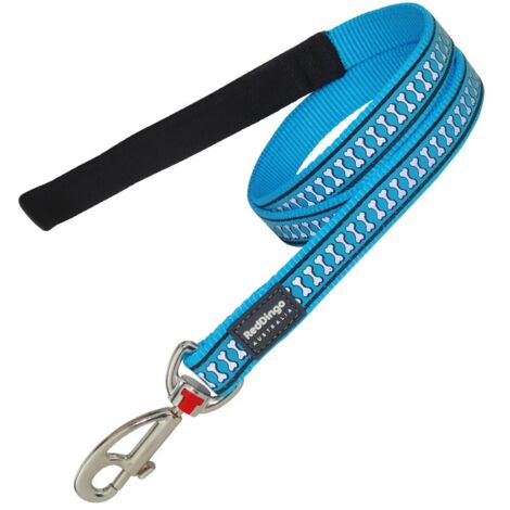 Correa para Perro Red Dingo Reflectante Turquesa (1,2 x 120 cm)