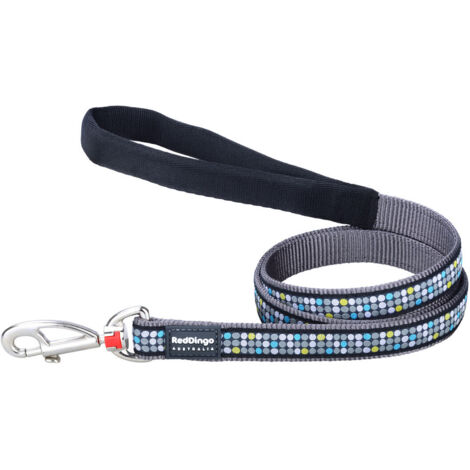 Correa para Perro Red Dingo STYLE MODERN ON COOL GREY 15mm x 120 cm
