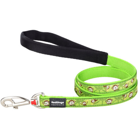 Correa para Perro Red Dingo STYLE MONKEY LIME GREEN 15mm x 120 cm