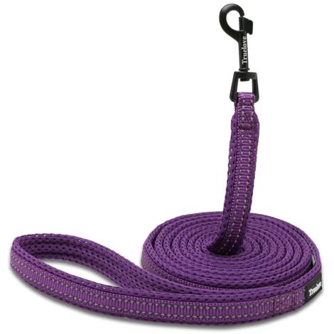 Correa para perro SOLID REFLECTANTE MORADA 200 cm M