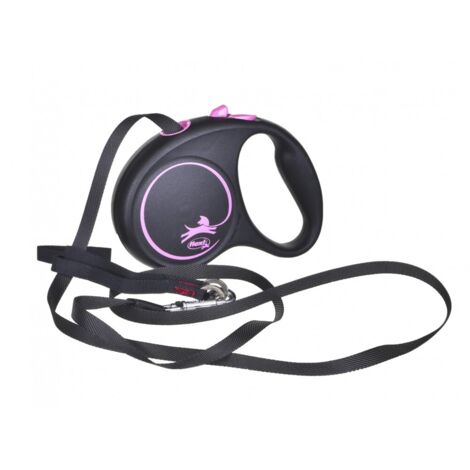 Correa para perros Flexi Design S Cinta 5m Plata