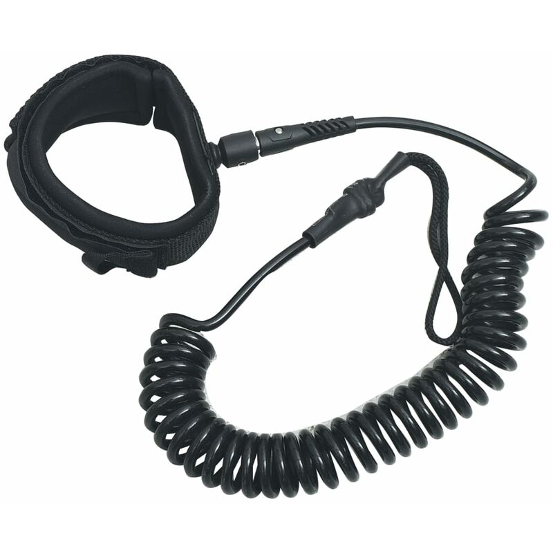 

vidaXL Correa para tobillo de muelle para SUP negro 10 pulgadas - Negro