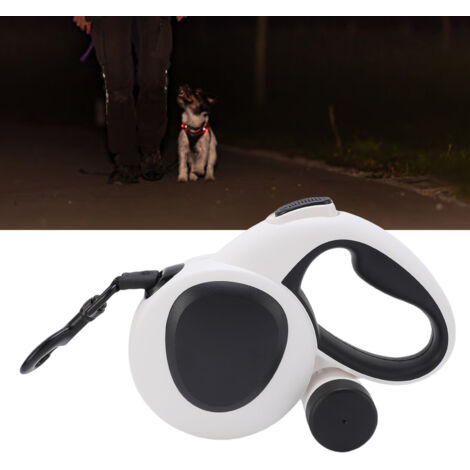 【Correa retráctil para perros】 Marca: New + Modelo: GT-LED-5M + Extensión integrada
