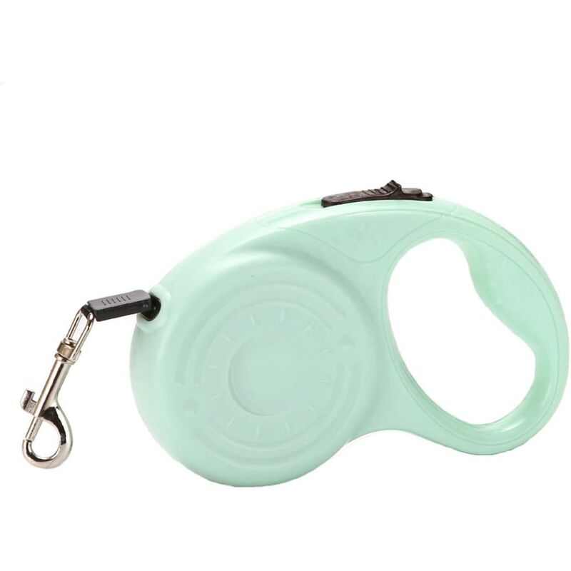 

Correa retráctil para perros, 5 m, extensible para entrenar, caminar y trotar, correa elástica de nailon (verde)