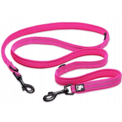 Correa reversible para perros ROSA, ligera, TRUELOVE M