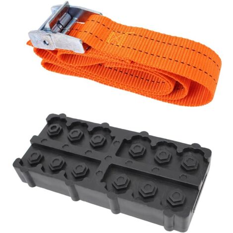 Correas de cadena antideslizantes de PU duraderas para neumáticos, ideales para nieve y barro bloques de tracción para neumáticos de coche con bolsa herramientas de rescate de emergencia accesorios pa