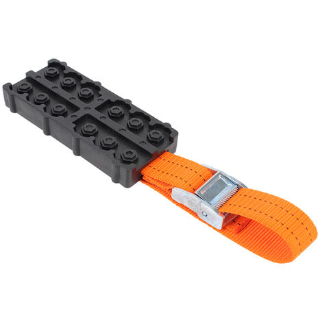Correas de cadena de neumáticos para nieve, barro, hielo con bolsa de emergencia, bloques de tracción de neumáticos de coche antideslizantes de PU duraderos,Federación Rusa,1pc