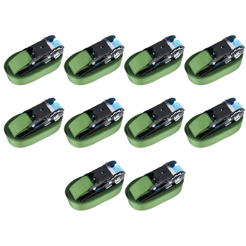 

Correas de sujeción de trinquete 10 unidades verde 800 daN 6 m - Verde