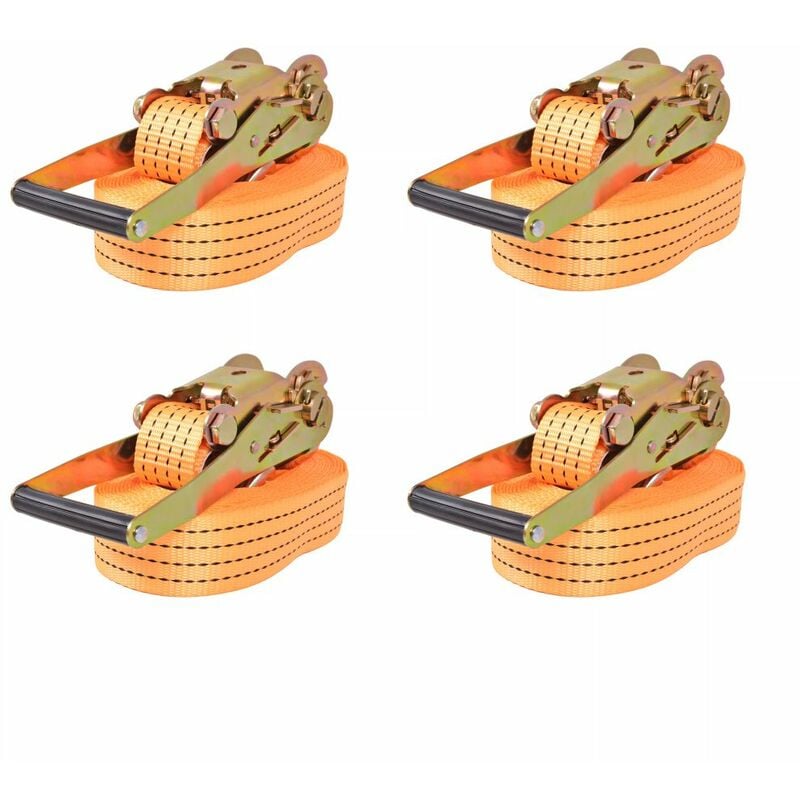 

Correas de sujeción de trinquete 4 uds 2T 8mx50mm naranja