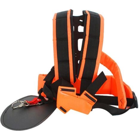 Correas dobles para los hombros, arnés cómodo y ajustable, correas de hombro prácticas y cómodas, correas dobles para cortacésped, aptas para desbrozadoras, cortacéspedes o jardinería, con correas de 