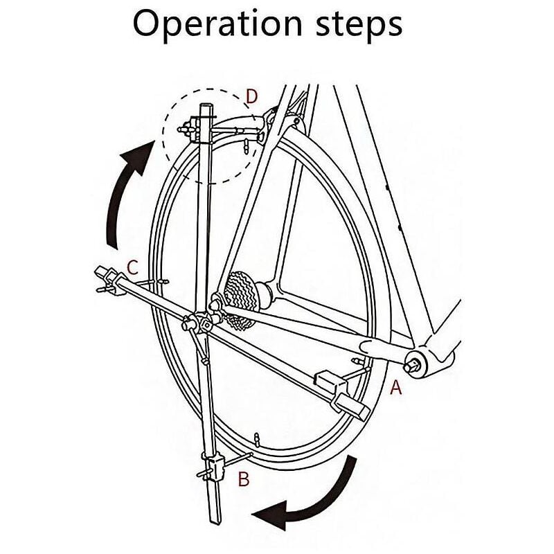 Correcteur de crochet de queue pour dérailleur arrière de vélo de route, jauge d'alignement de cintre de dérailleur arrière en acier inoxydable