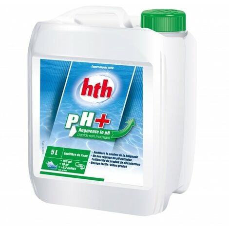 Equilibre de l'eau HTH - pH plus - Liquide 10L - L800845H1 - Plusieurs références disponibles