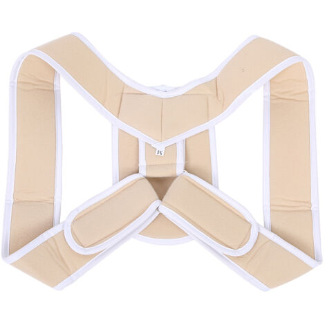 Correcteur de Posture Adulte - Soutien Dorsal Réglable pour Dos et Épaules, Ceinture Orthopédique Couleur Chair