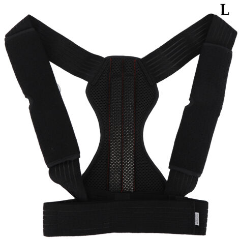 Correcteur de Posture Ajustable pour Hommes et Femmes - Soutien Dorsal et Épaules Noir