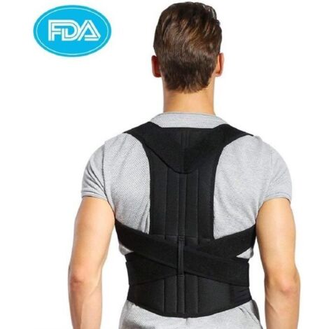 Correcteur de posture - DUO - Réglable - Respirant - Noir - Mixte