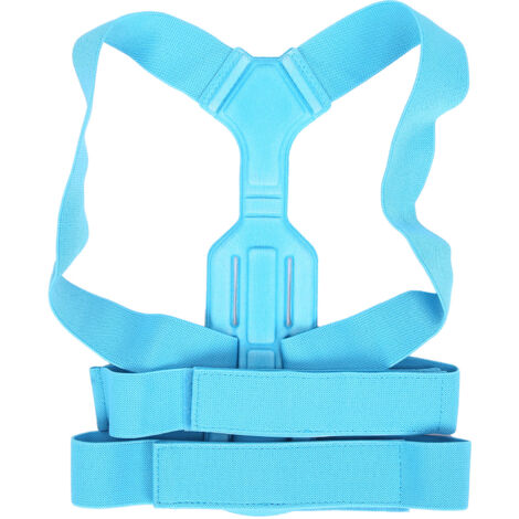 Correcteur de Posture Enfant - Soutien Dorsal Ajustable Bleu pour Dos et Clavicules