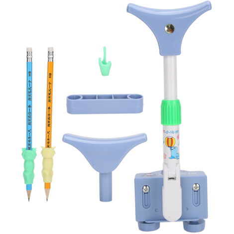 Correcteur de Posture Enfant, Support Dorsal Anti-Myopie pour Écriture et Bureau (Bleu)