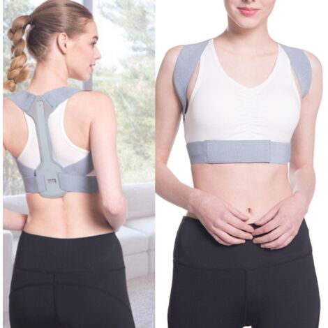 Correcteur de Posture Homme Femme - Ceinture Dorsale Ajustable Taille M, Confortable et Respirant (1,55m-1,70m / 55kg-70kg)