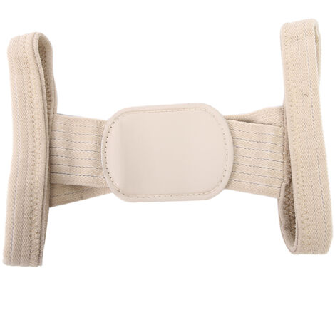 Correcteur de Posture pour Adultes - Ceinture de Soutien Dorsal et Correction de la Cyphose - Taille L - Beige