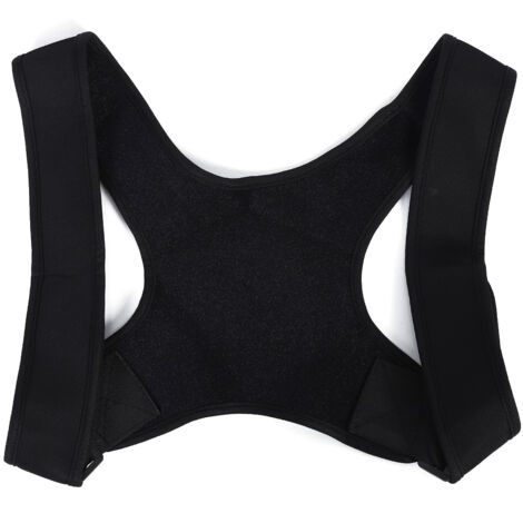 Correcteur de Posture pour Dos Courbé Hommes Femmes, Ceinture Soutien Épaules Dos Ajustable Taille Moyenne Noir
