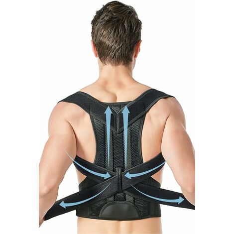 Correcteur de posture pour femmes et hommes Soutien lombaire du dos Soutien de la posture des épaules pour améliorer la posture et soulager les douleurs dorsales (grand)