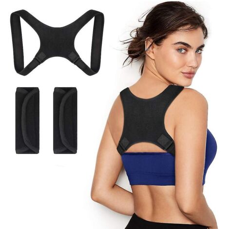 Correcteur de posture pour les épaules et le dos, bandage dorsal ajustable, pour hommes et femmes, rembourré.