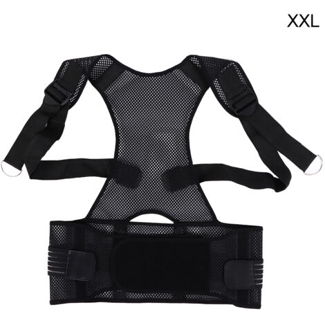 Correcteur de Posture Respirant en Maille Fine pour Dos, Épaules et Taille - Soutien Lombaire et Clavicule, Idéal pour Été - Taille 2XL