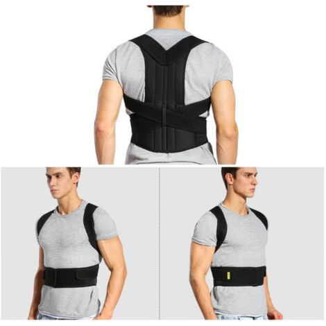 Correcteur de Posture Respirant et Ajustable pour le Dos - Idéal pour le Travail, Maison et École