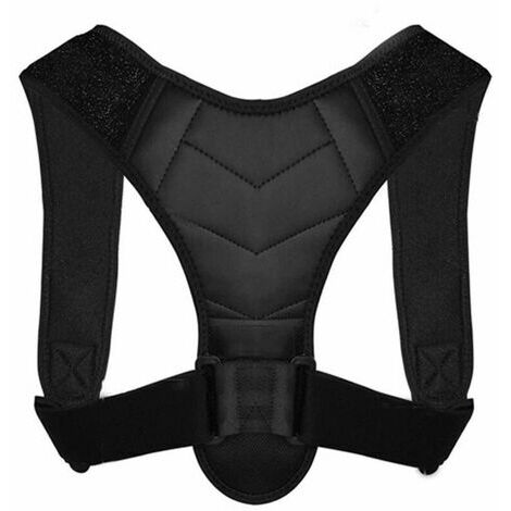 Correcteur De Posture Support De Correction D'Epaule Ronde Support Dorsal Reglable Pour Femme Et Homme Correction De La Posture Noir,Noir