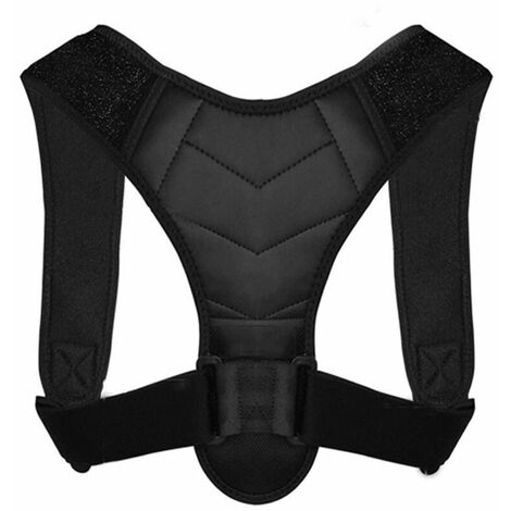 Correcteur De Posture Support De Correction D'Epaule Ronde Support Dorsal Reglable Pour Femme Et Homme Correction De La Posture Noir,Noir